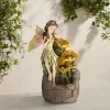 John Timberland Garden Fairy With Sunflowers Modern Cascading Outdoor Floor Water Fountain With LED Light 26" For Yard Garden Patio Home Deck Porch 1 John Timberland Garden Fairy With Sunflowers Modern Cascading Outdoor Floor Water Fountain With LED Light 26" For Yard Garden Patio Home Deck Porch -John Timberland GUEST ddf5f756 c534 49e2 b821 500b044583ac