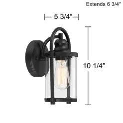 John Timberland Rustic Farmhouse Outdoor Wall Light Fixtures Set Of 2 Black 10 1/4" Clear Glass For Exterior Barn Deck House Porch Yard Patio Outside 16 John Timberland Rustic Farmhouse Outdoor Wall Light Fixtures Set Of 2 Black 10 1/4" Clear Glass For Exterior Barn Deck House Porch Yard Patio Outside -John Timberland GUEST de59d56f 2dcf 4f4d a526 b27a28c99067