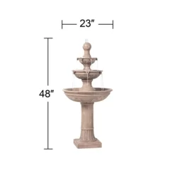 John Timberland Stafford Rustic 3 Tier Cascading Bubbler Outdoor Floor Water Fountain 48" For Yard Garden Patio Home Deck Porch House Exterior Balcony 14 John Timberland Stafford Rustic 3 Tier Cascading Bubbler Outdoor Floor Water Fountain 48" For Yard Garden Patio Home Deck Porch House Exterior Balcony -John Timberland GUEST dede83cc ca5e 4ef0 968f 40e492cffc75