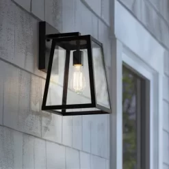 John Timberland Arrington Modern Outdoor Wall Light Fixture Mystic Black 13" Clear Glass For Post Exterior Barn Deck House Porch Yard Posts Patio Home -John Timberland GUEST df3cd4cf 1f65 495d ada5 053ac6fd5c00