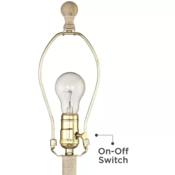 John Timberland Southwest Rustic Table Lamp 27" Tall Faux Light Wood Oatmeal Fabric Drum Shade For Living Room Bedroom Bedside Nightstand -John Timberland GUEST e2c0b289 f29e 4c25 8d9c 3d06bfe42065