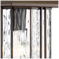 John Timberland Deaver Modern Outdoor Wall Light Fixtures Set Of 2 Bronze Motion Sensor Dusk To Dawn 15 1/4" Water Glass For Exterior -John Timberland GUEST e90d61db 5543 4764 bab7 1dc28ad00706