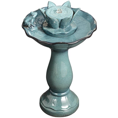 John Timberland Pleasant Pond Modern Bubbler Lotus Flower Outdoor Floor Water Fountain 25 1/4" For Yard Garden Patio Deck Porch House Exterior 8 John Timberland Pleasant Pond Modern Bubbler Lotus Flower Outdoor Floor Water Fountain 25 1/4" For Yard Garden Patio Deck Porch House Exterior - Image 6