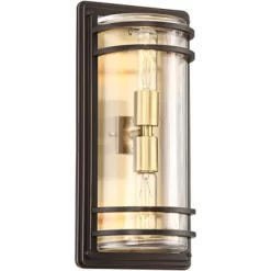 John Timberland Habitat Modern Outdoor Wall Light Fixture Bronze Warm Brass 16" Clear Glass For Post Exterior Barn Deck House Porch Yard Patio Home 13 John Timberland Habitat Modern Outdoor Wall Light Fixture Bronze Warm Brass 16" Clear Glass For Post Exterior Barn Deck House Porch Yard Patio Home -John Timberland GUEST ebdc8dc4 9f46 4f67 887b 513b5144cd6c