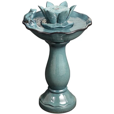 John Timberland Pleasant Pond Modern Bubbler Lotus Flower Outdoor Floor Water Fountain 25 1/4" For Yard Garden Patio Deck Porch House Exterior 9 John Timberland Pleasant Pond Modern Bubbler Lotus Flower Outdoor Floor Water Fountain 25 1/4" For Yard Garden Patio Deck Porch House Exterior - Image 7