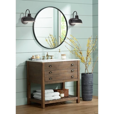 John Timberland Rustic Outdoor Wall Light Fixture Bronze 11 1/4" Urban Barn Farmhouse For Exterior House Porch Patio 9 John Timberland Rustic Outdoor Wall Light Fixture Bronze 11 1/4" Urban Barn Farmhouse For Exterior House Porch Patio - Image 7