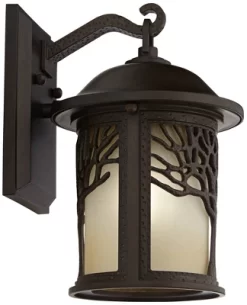 John Timberland Mission Outdoor Wall Light Fixture Bronze Tree Motif 12 1/4" Amber Glass Lantern For Exterior House Porch Patio 16 John Timberland Mission Outdoor Wall Light Fixture Bronze Tree Motif 12 1/4" Amber Glass Lantern For Exterior House Porch Patio -John Timberland GUEST f39b1c30 488f 48ac b2d3 3ff7ca601006
