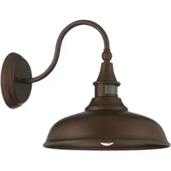 John Timberland Gough Rustic Farmhouse Outdoor Barn Light Fixture Bronze Dusk To Dawn Motion Sensor Dark Sky 12 1/2" For Post Exterior Deck House Yard -John Timberland GUEST fa34dada 4d11 43e3 9c65 77f2a82235b9 1