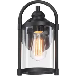 John Timberland Rustic Farmhouse Outdoor Wall Light Fixtures Set Of 2 Black 10 1/4" Clear Glass For Exterior Barn Deck House Porch Yard Patio Outside 13 John Timberland Rustic Farmhouse Outdoor Wall Light Fixtures Set Of 2 Black 10 1/4" Clear Glass For Exterior Barn Deck House Porch Yard Patio Outside -John Timberland GUEST fae399a4 7de1 44f1 b066 6a0111d6e440