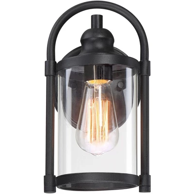 John Timberland Rustic Farmhouse Outdoor Wall Light Fixtures Set Of 2 Black 10 1/4" Clear Glass For Exterior Barn Deck House Porch Yard Patio Outside 6 John Timberland Rustic Farmhouse Outdoor Wall Light Fixtures Set Of 2 Black 10 1/4" Clear Glass For Exterior Barn Deck House Porch Yard Patio Outside - Image 4