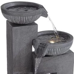 John Timberland Casava Modern 4-Bowl Cascading Outdoor Floor Water Fountain With LED Light 33" For Yard Garden Patio Home Deck Lawn Porch 12 John Timberland Casava Modern 4-Bowl Cascading Outdoor Floor Water Fountain With LED Light 33" For Yard Garden Patio Home Deck Lawn Porch -John Timberland GUEST fe7f4ccb db04 414b a5c6 3f8698018a69