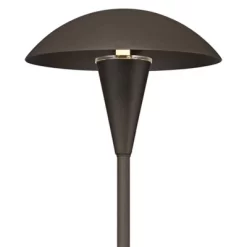 John Timberland Large Mushroom Bronze Finish LED Landscape Path Lights - Set Of 4